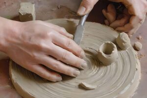 This feature image captures the essence of fine motor skill training through the tactile and creative activity of clay sculpting